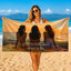 Custom Beach Towel | Personalized Name or Photo | Mahjong Design, Pool, Beach & Vacation Gift