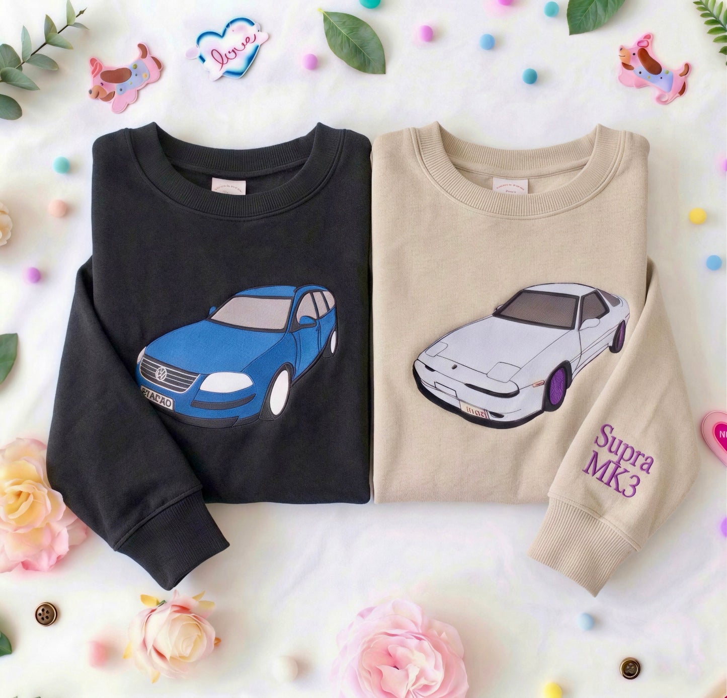 Custom Embroidered Car Sweatshirt/Hoodie