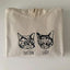 Custom Pet Facial Portrait Embroidered Outline Hoodie Sweatshirt