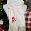 Custom Pet Portrait Embroidered Scarf, Personalized Dog & Cat Scarf, Unique Christmas Gift for Pet Lovers