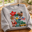 Thanksgiving Parade Embroidered Sweatshirt & Hoodie – NYC Christmas Graphic Crewneck Pullover, Santa Claus, Turkey, Gingerbread Man & American Flag Design, Cozy Holiday Outfit, Thanksgiving Gift