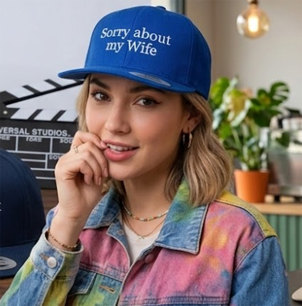 Custom Sorry About My Husband Hat, Embroidered Gift for Wife, Funny Hat