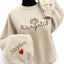 Custom Memorial Embroidered Sweatshirt, Personalized [Relationship] of an Angel Crewneck, Name & Dates on Sleeves, In Loving Memory Gift