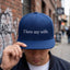 Custom I Love My Wife Dyed Hat, Embroidered Gift for Husband, Funny Hat