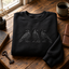 Black Raven Embroidered Sweatshirt & Hoodie – Gothic Crow Graphic Crewneck Pullover, Minimalist Bird Design, Unisex Gift for Raven Lovers, Haloween Shirt