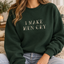 I Make Men Cry Embroidered CREWNECK Sweatshirt Unisex Pullover Long Sleeves Long Sleeves Embroidery Womenswear
