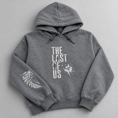 The Last of Us Graphic Hoodie & Crewneck Sweatshirt – Post-Apocalyptic Gaming Pullover, Dark Minimalist Design, Gift for Video Game Fans
