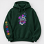 Floral Master Sword & Shield Embroidered Sweatshirt, Zelda Inspired Gamer Hoodie, Fantasy Video Game Apparel.