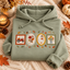 Autumn Harvest Embroidered Sweatshirt & Hoodie – Farmhouse Fall Graphic Crewneck Pullover, Pumpkin Tractor, Duck & Floral Design, Cozy Thanksgiving Gift for Women