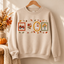Autumn Harvest Embroidered Sweatshirt & Hoodie – Farmhouse Fall Graphic Crewneck Pullover, Pumpkin Tractor, Duck & Floral Design, Cozy Thanksgiving Gift for Women