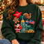 Thanksgiving Parade Embroidered Sweatshirt & Hoodie – NYC Christmas Graphic Crewneck Pullover, Santa Claus, Turkey, Gingerbread Man & American Flag Design, Cozy Holiday Outfit, Thanksgiving Gift