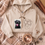Custom Embroidered Hoodie Pet Line Drawing with Pet Portraits