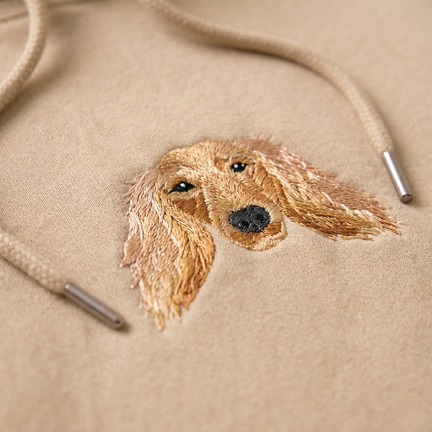 Embroidered Pet Portrait Organic Hoodie/Sweatshirt