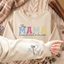 Personalized MAMA Wears Her Heart On Her Sleeve Sweatshirt/Hoodie