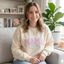Custom Embroidered Glitter Vinyl MAMA Sweatshirt-Gift For Mom & Grandma