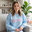 Custom Embroidered Glitter Vinyl MAMA Sweatshirt-Gift For Mom & Grandma