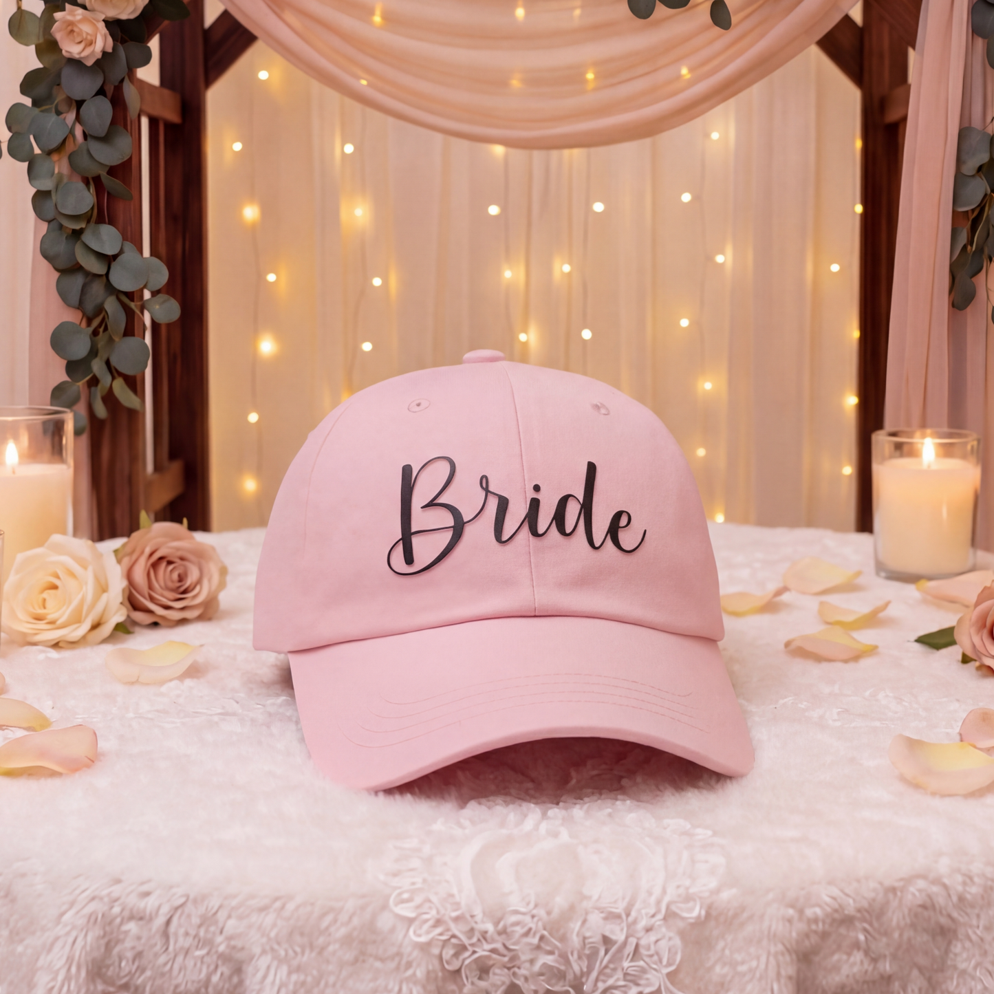 Personalized Anniversary Hat for Wedding, Embroidered Gift for Bridesmaid Groomsman