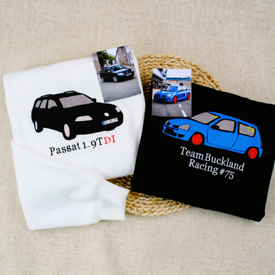 Custom Embroidered Car Sweatshirt/Hoodie