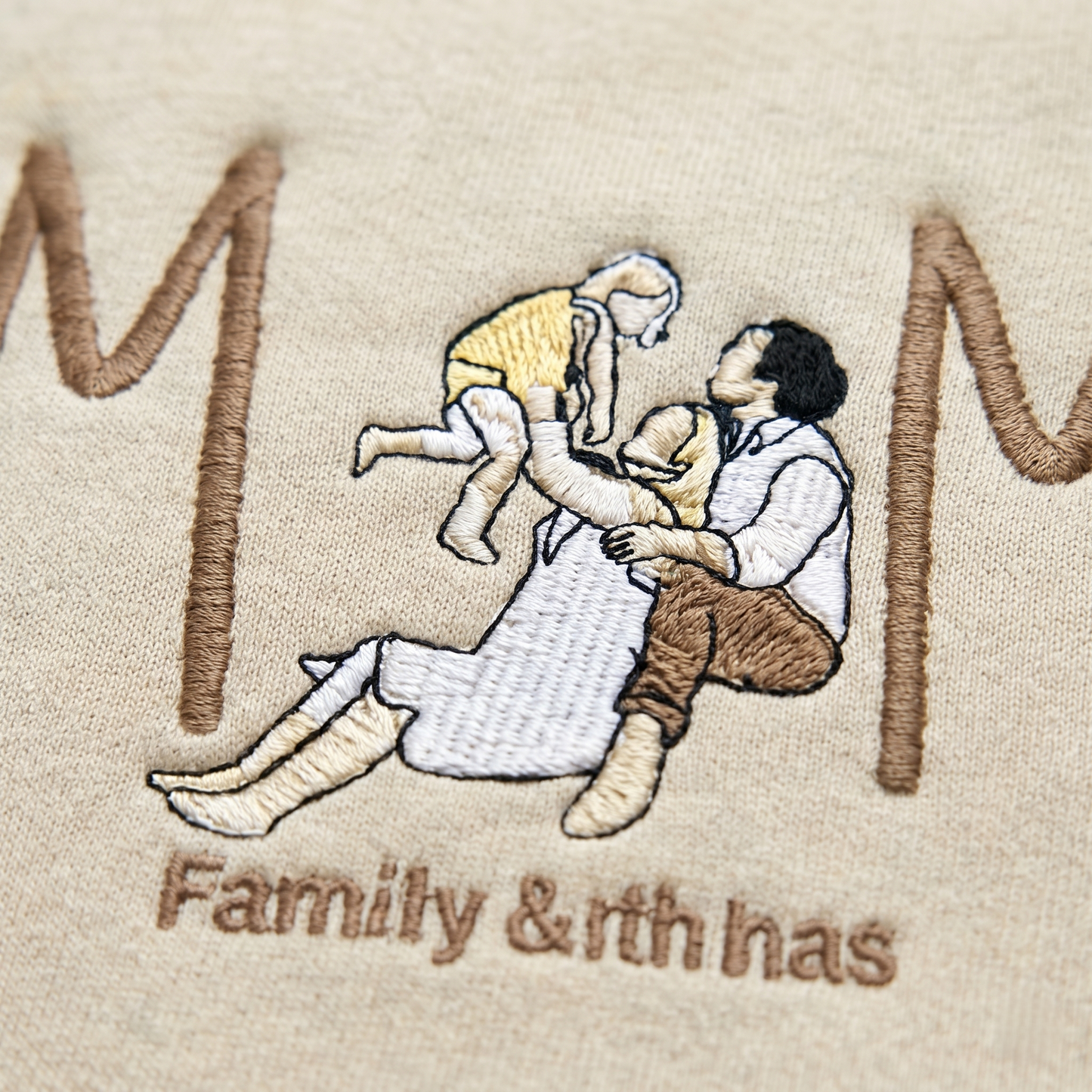Mom Portrait Sweatshirt or Hoodie from Embroidered Photo, Meaningful Gifts for Mother's Day
