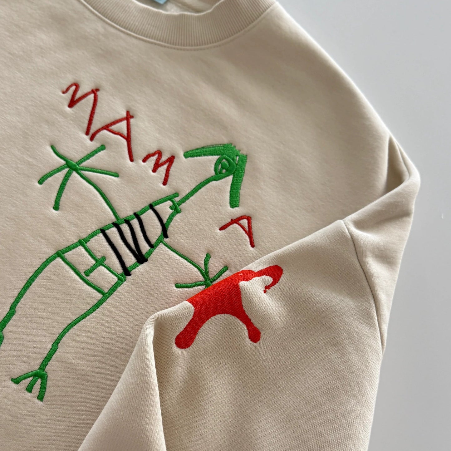 🎨Custom Embroidered Sweatshirt from Kids' Artwork | Personalized Family Keepsake