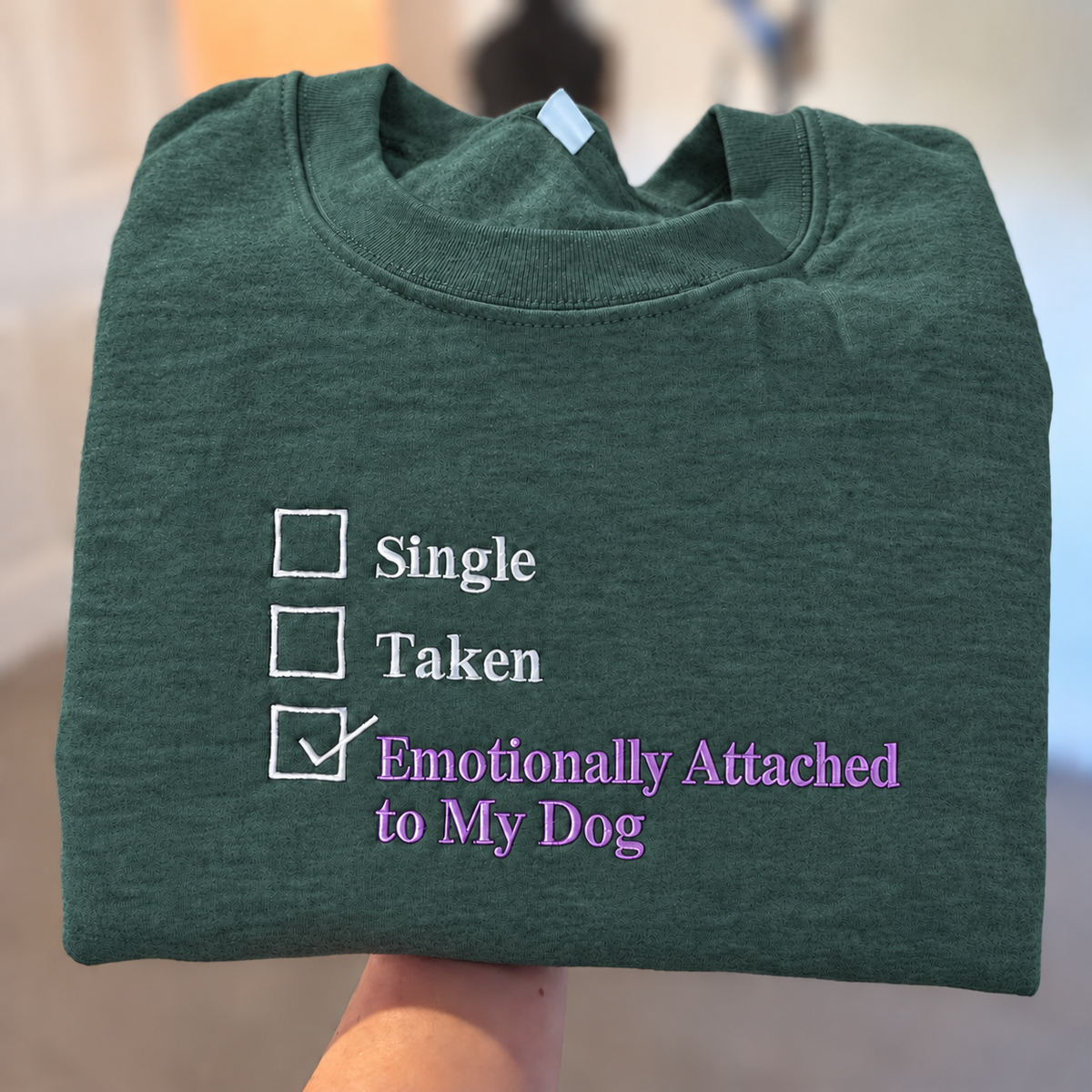 Custom Mentally Taken Embroidered Sweatshirt, Personalized Name Crewneck, Funny Relationship Status Shirt, Custom Text Gift