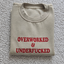 Funny Slogan Red Overworked & UnderFuker TShirt, Sweatshirt, Hoodie, Unisex Streetwear