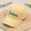 Personalized Anniversary Hat for Wedding, Embroidered Gift for Bridesmaid Groomsman