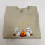 Cute Camping Ghost Embroidered Sweatshirt /Hoodie/Tshirt– Cozy Halloween Campfire Crewneck Pullover