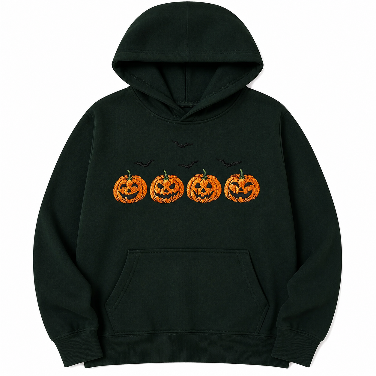 Pumpkin Embroidered Sweatshirt/Hoodie/Tshirt– Cute Halloween Crewneck For Spooky Season