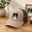 Custom Pet Photo Embroidered Hat with Name, Personalized Dog & Cat Portrait Cap, Pet Lover Gift, Pet Mom Gift, Pet Dad Gift