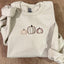 Neutral Pumpkin Embroidered Sweatshirt, Hoodie & T-Shirt – Cute Fall Outfit, Halloween Gift for Pumpkin Lovers 🎃