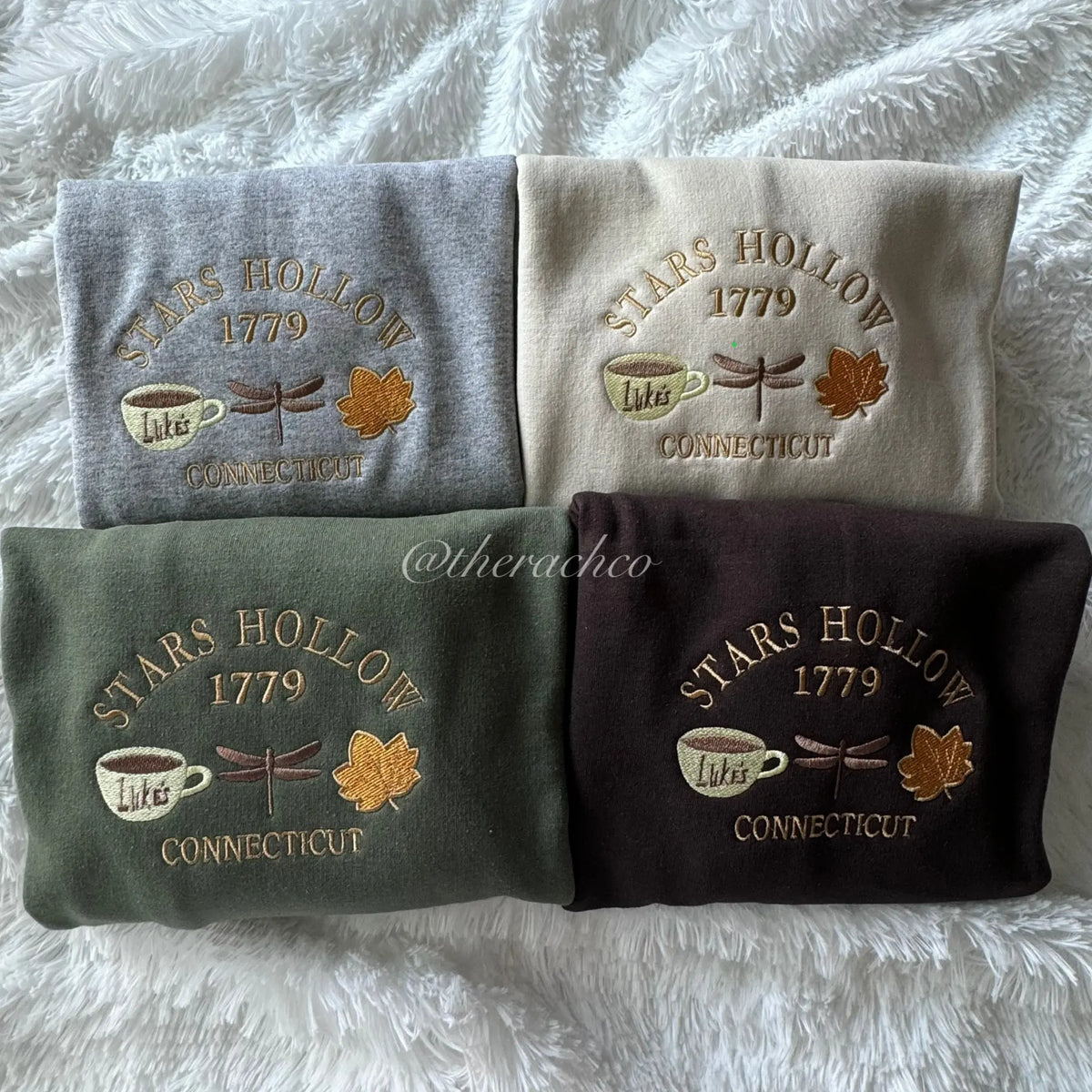 Embroidered Sweatshirt, Fall Embroidered Sweatshirt, Sweatshirt Stars Hollow
