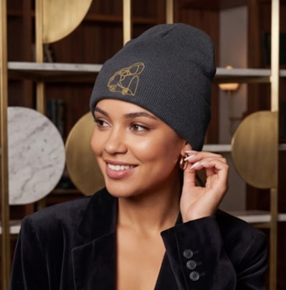 Custom Mom Beanie with Embroidered Portrait from Photo, Personalized Mother's Day Gifts