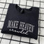 Make Heaven Crowded Embroidered Sweatshirt, Embroidered Sweatshirt, Embroidered Hoodie