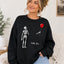 Well Shit Skeleton Balloon Embroidered Sweatshirt