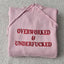 Funny Slogan Red Overworked & UnderFuker TShirt, Sweatshirt, Hoodie, Unisex Streetwear