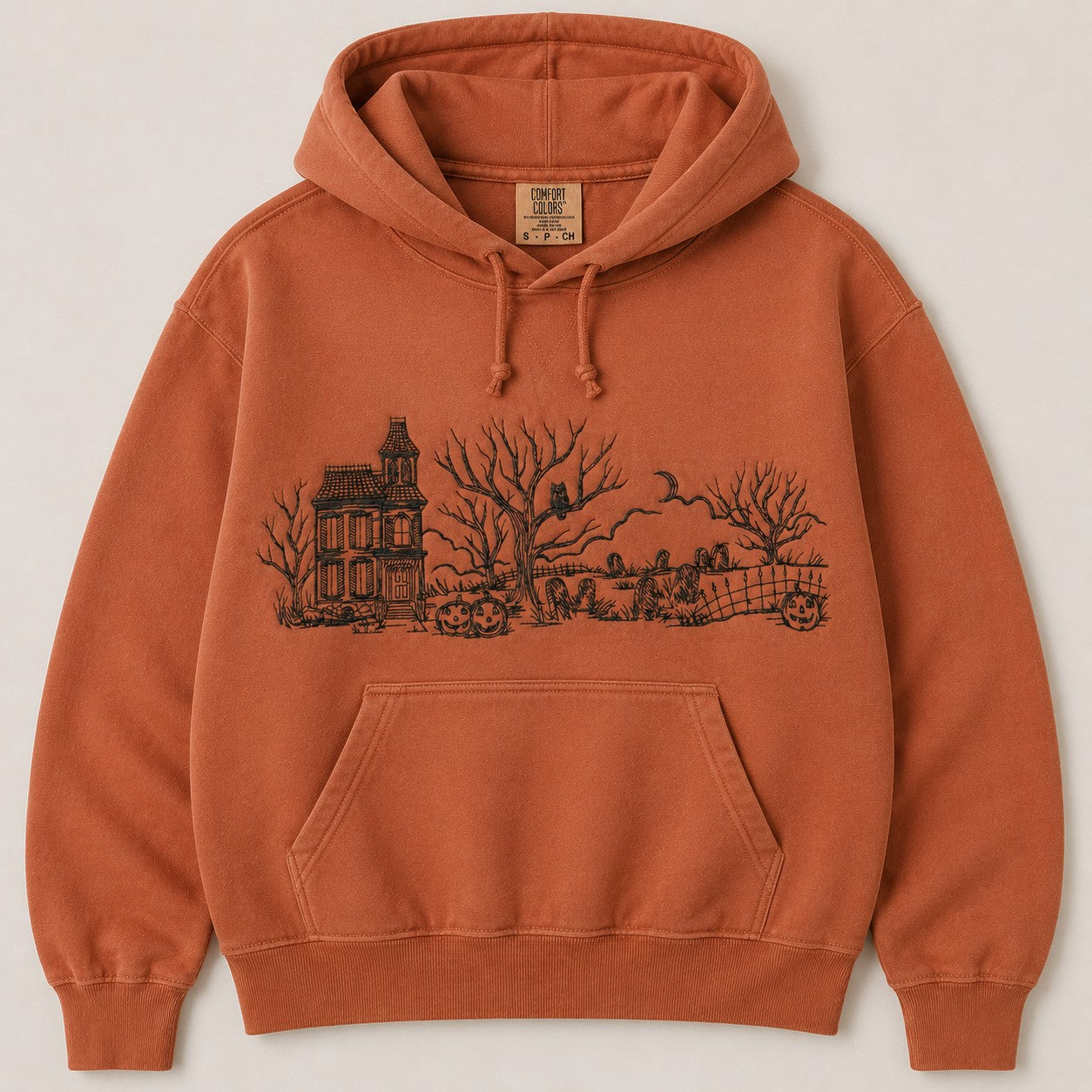 Vintage Haunted House Halloween Sweatshirt/T-Shirt/Hoodie – Spooky Season Fall Crewneck