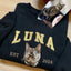 Personalized Embroidered Sweatshirt with Pet Portraits and Names