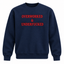 Overworked & Underfucked Embroidered Sweatshirt – Funny Adult Humor Crewneck, Sarcastic Work Life Gift
