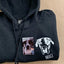 Custom Pet Facial Portrait Embroidered Outline Hoodie Sweatshirt