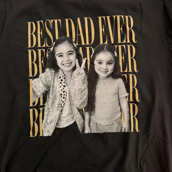 Personalized Dad Photo T-Shirt/Sweatshirt/Hoodie – Custom Father’s Day Gift from Kids