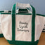 Custom Embroidered Tote Bag, Personalized Bridesmaids Boat Tote gift, Bachelorette Gifts